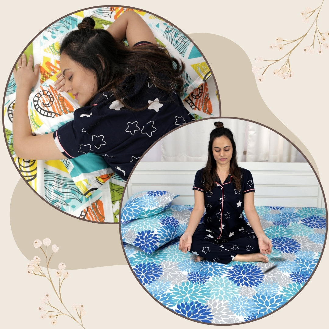 Buy Double Bedsheet Combo Double Bedsheets Combo Divine Casa