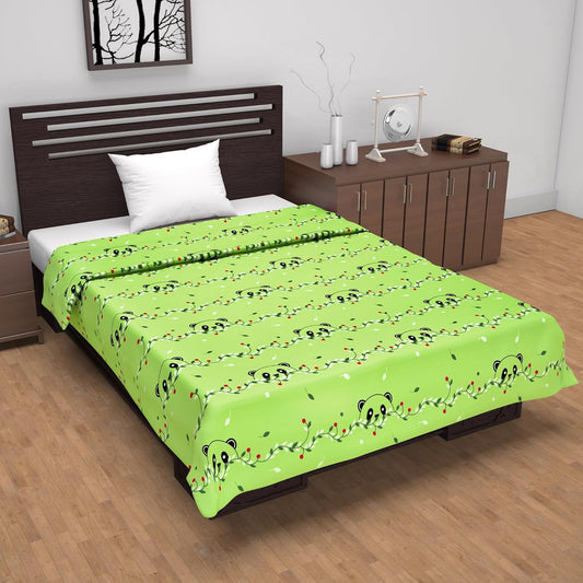 Banana Green All Season AC Dohar for Single Bed