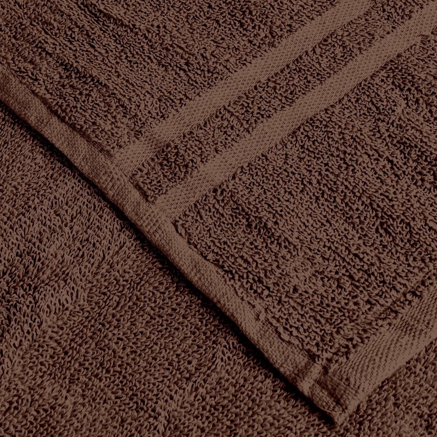 Brown Cotton Set of 3 Bath & Hand Towels Combo (40x60 cm, 30x30 cm)
