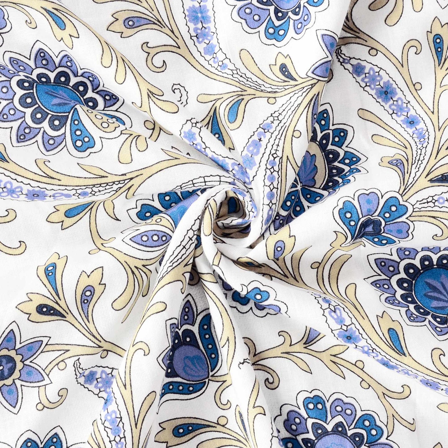 120 GSM Reversible Floral Print Cotton Dohar For Double Bed