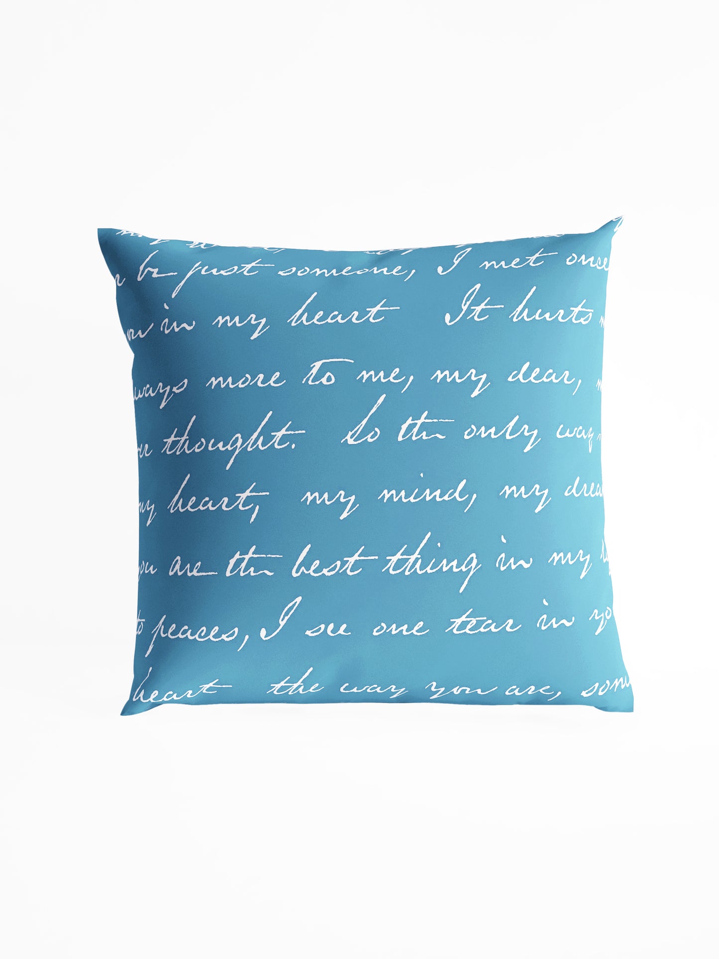 Light Blue Set of 5 Microfiber Cushion Covers 16x16 Inchs (40x40,CM)