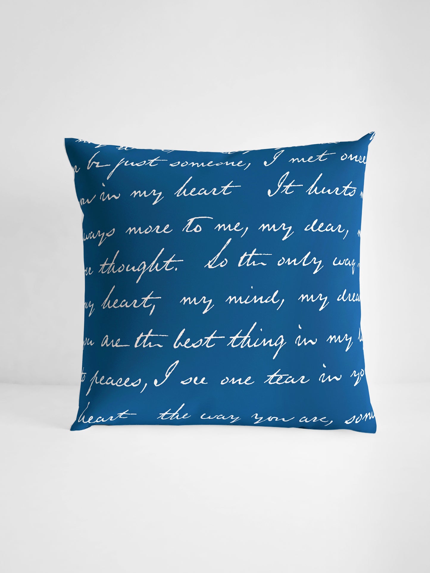 Dark Blue Set of 5 Microfiber Cushion Covers 16x16 Inchs (40x40,CM)