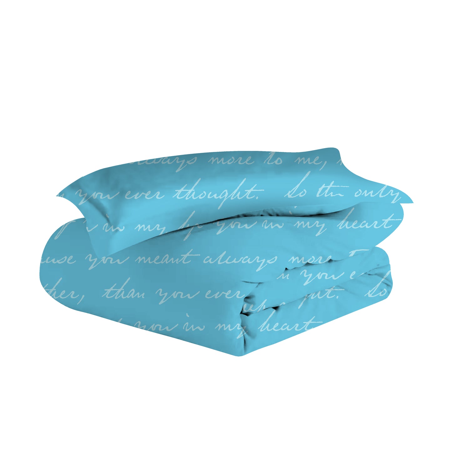 Microfiber Reversible Single Bed AC Duvet Cover with 1 Pillow Cover for Comforter - Blue & White