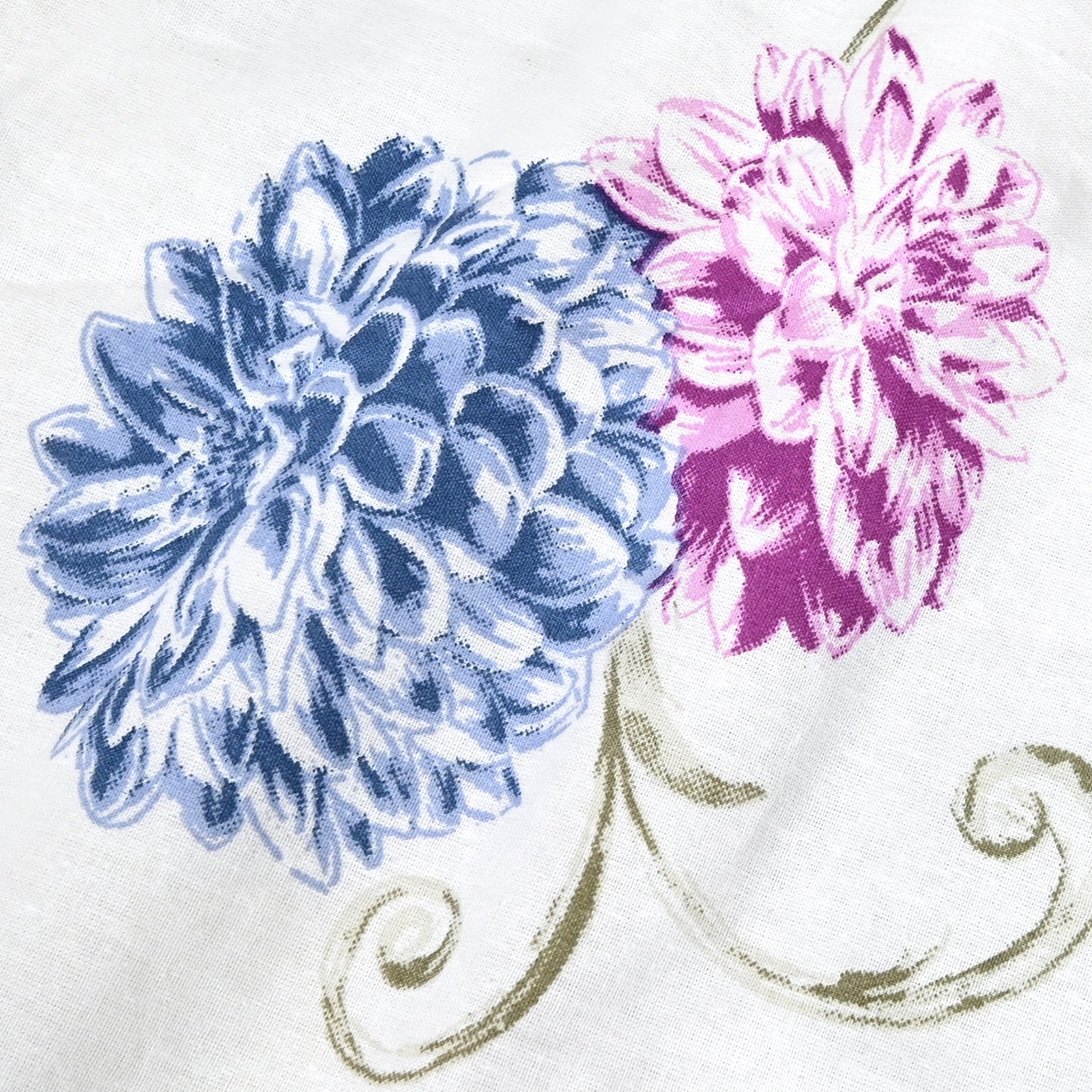 Blue Pink Floral Pure Cotton Lightweight Dohar For Single Bed