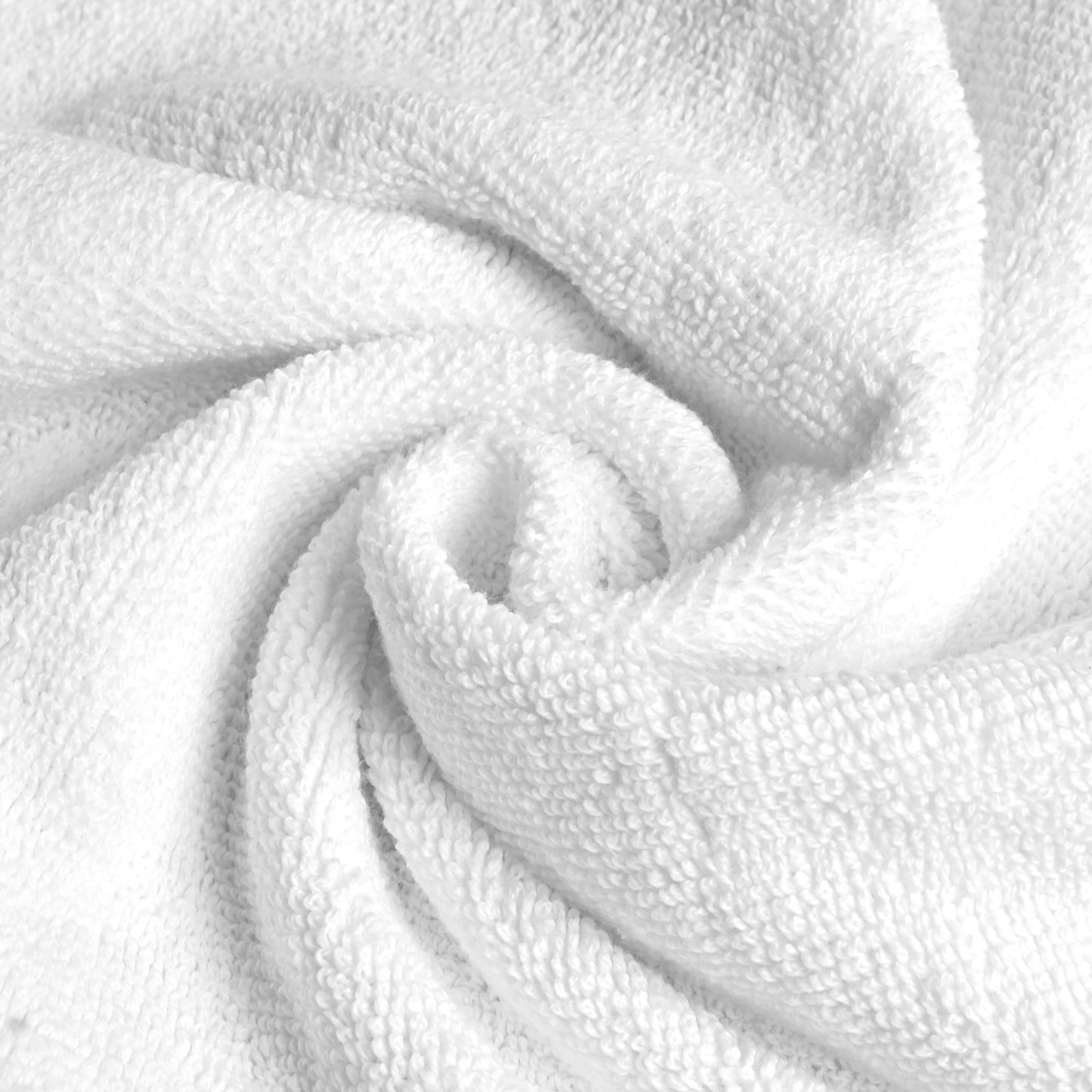 White Cotton Face Towels Set of 6 (30x30 cm)