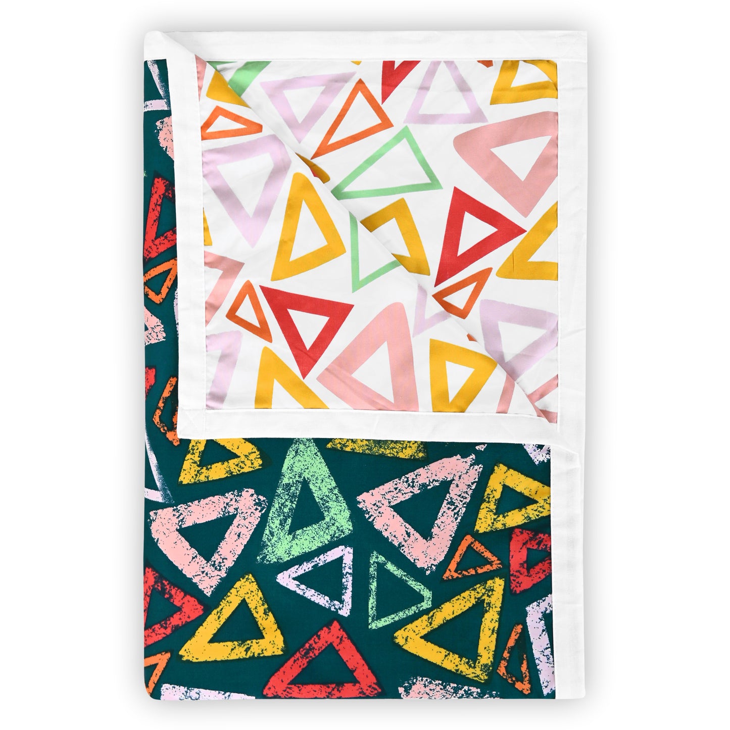 Midnight Multicolor Geometric Double Bed Dohar – 120 GSM Microfiber