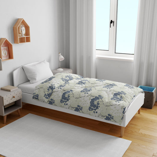 Grey and Blue Cotton 120 GSM Single Bed Kids Dohar for 0-3 Years Soft Cozy For Toddlers, Girls, Boys, and Babies