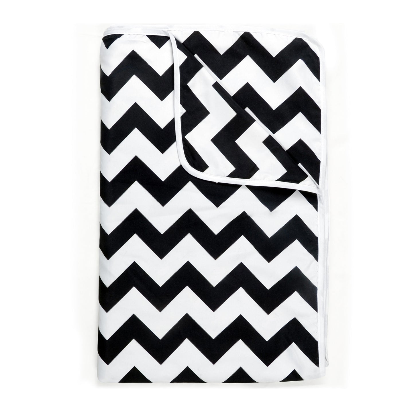 Black Modern Zig Zag Microfiber Single Bed AC Dohar