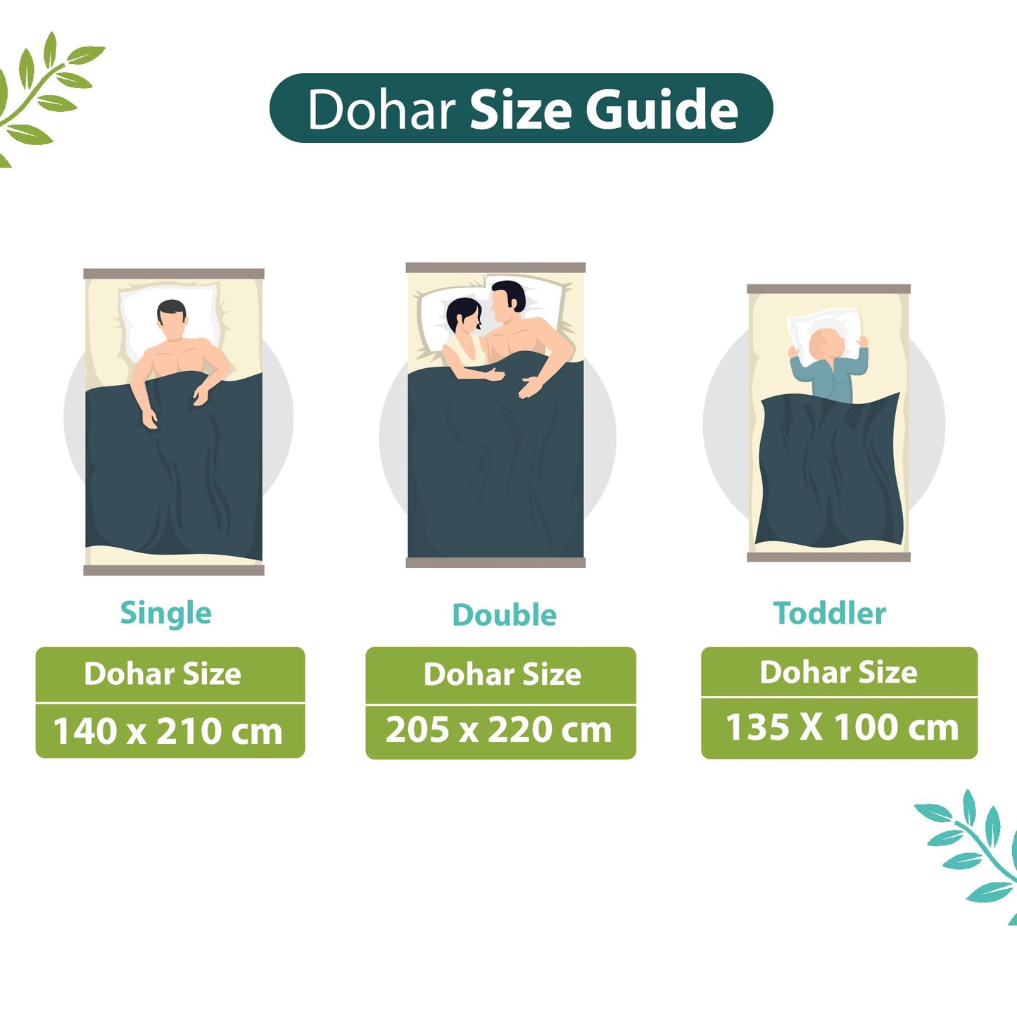 Green Dahlia Floral Soft Silk Touch 144 TC 100% Cotton Dohar for Single Bed