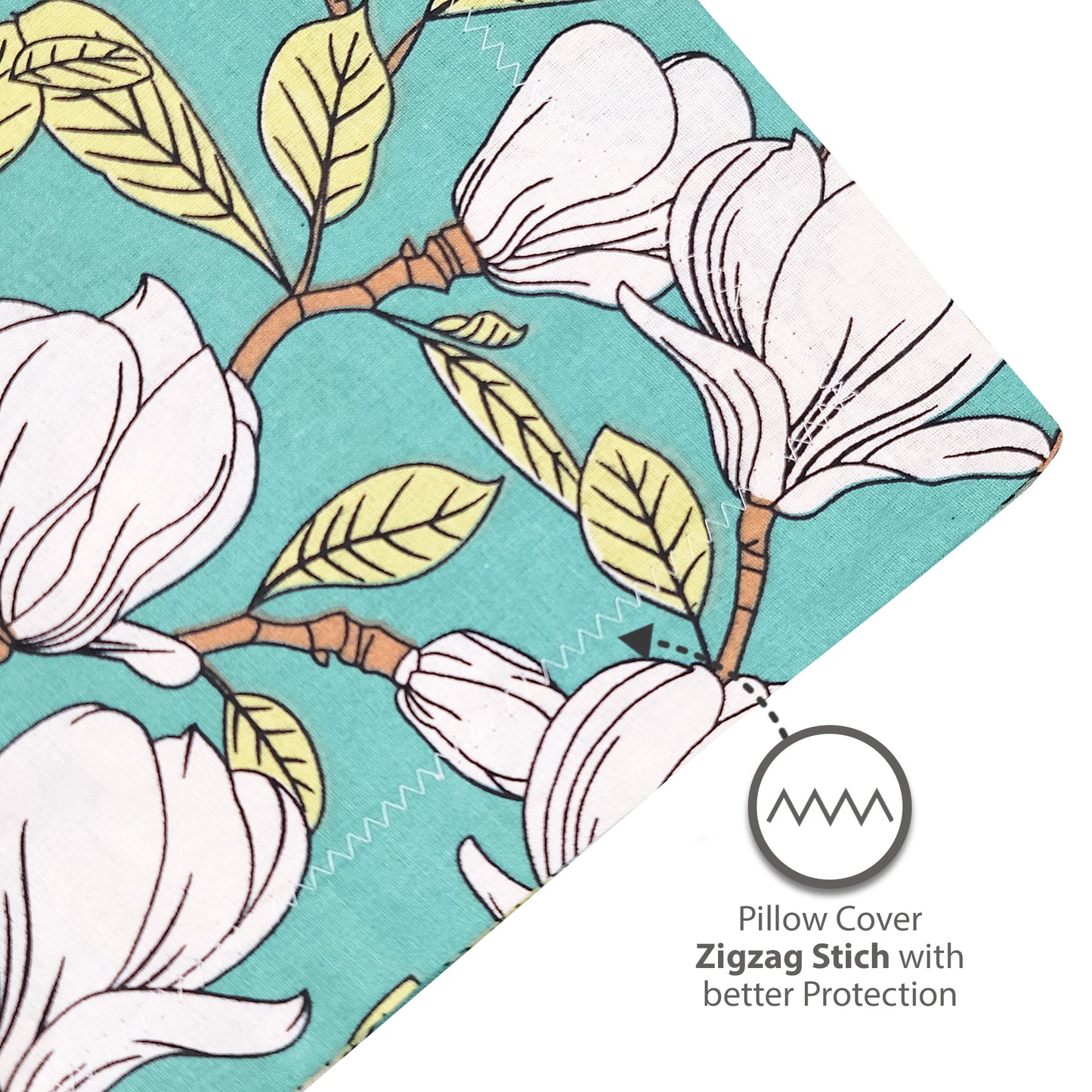 Magnolia Floral Bedsheet For Double Bed