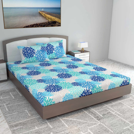 Silhouette leaves Bedsheet For King Size Bed