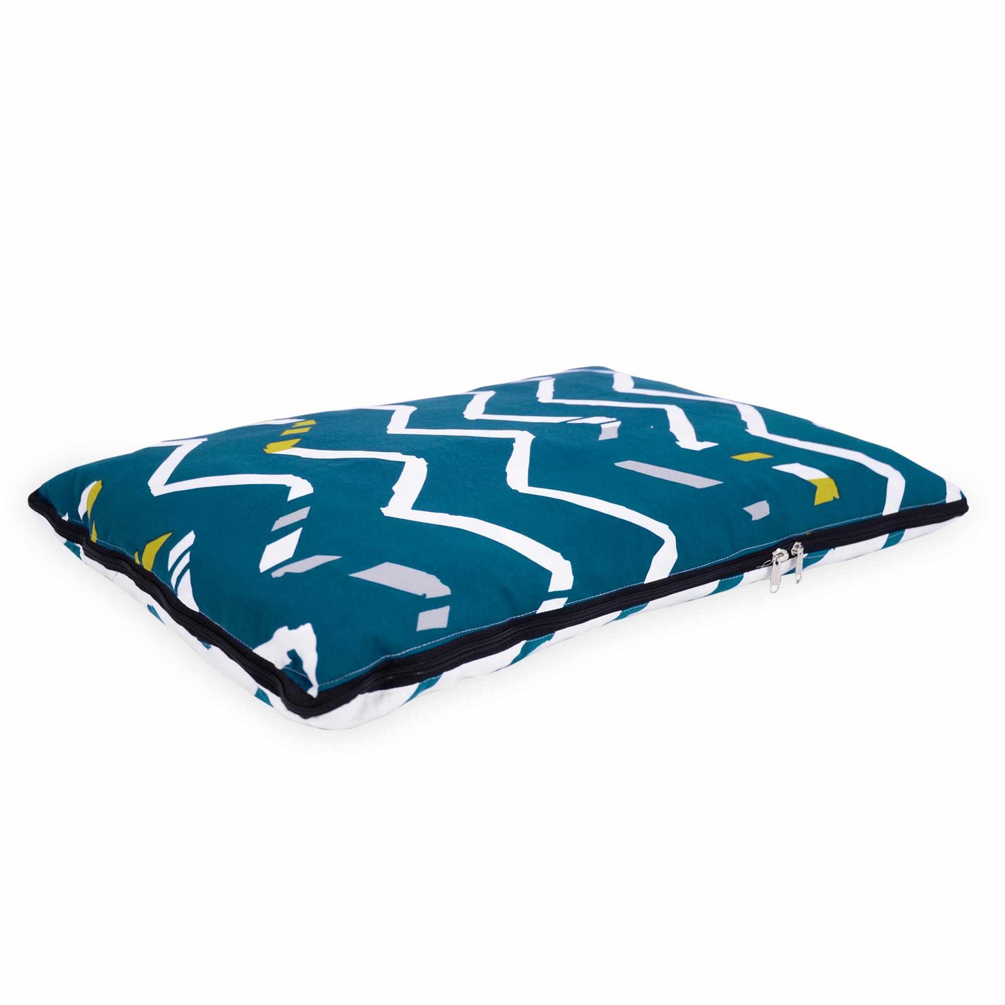 120 GSM Pocket Portable Single Comforter for Travel, Camping, Hiking, 2-in-1 Travel Comforter and Pillow - Blue Depth