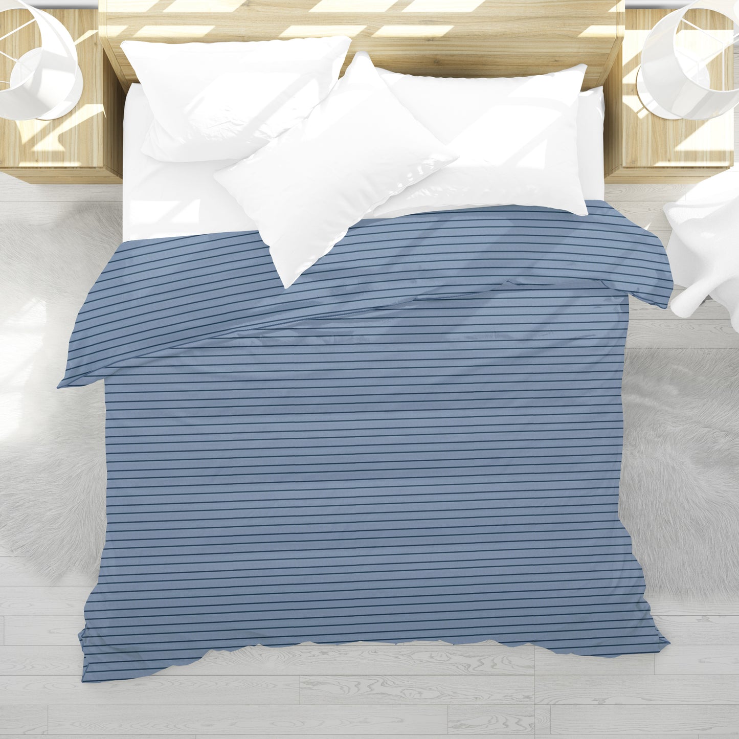Slate Grey Weighted 5kg Blanket Cotton Material with Premium Glass Beads Therapeutic Blankets Use on Single Bed