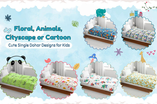 Floral, Animals, Cityscape or Cartoon: Cute Single Dohar Designs for Kids