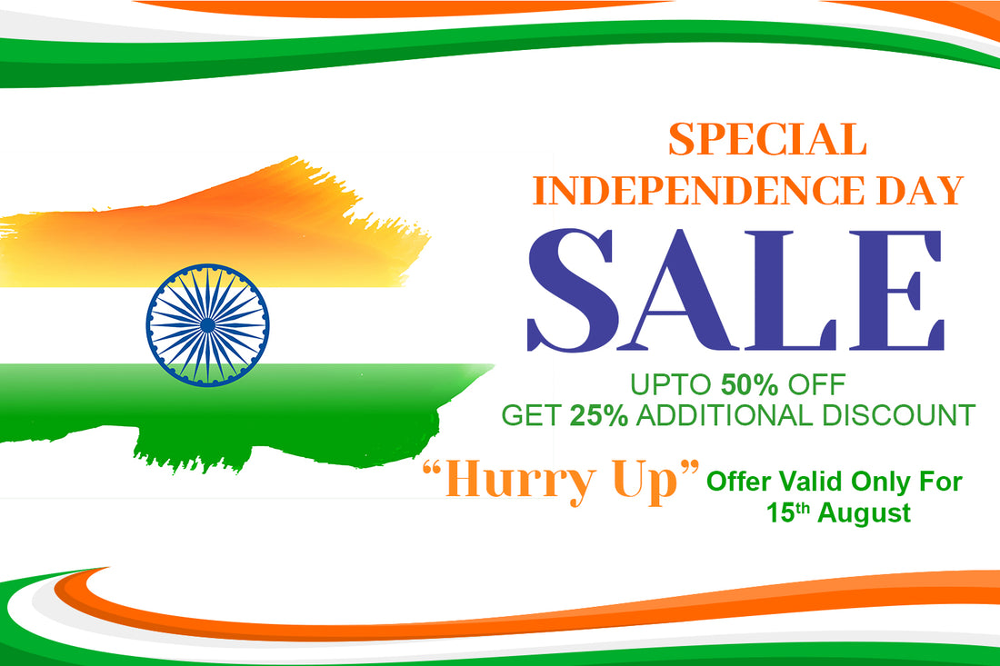Independence Day Special: 50% Discount and Extra 25% Off on All Products