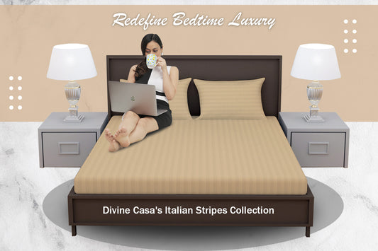 Sleep Like Royalty: Divine Casa's Italian Stripes Collection Redefines Bedtime Luxury