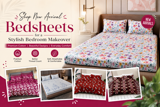 Shop New Arrival Bedsheets for a Stylish Bedroom Makeover