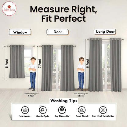 Luxury Micro Twill Blackout Window Curtain Thermal Insulated - 1 Piece (White)