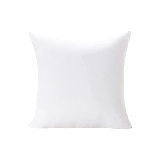 Microfiber Cushion Filler – Soft & Supportive Pillow Insert (Set of 1) - White