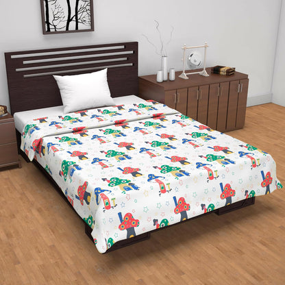 Bone White All Season AC Dohar for Single Bed