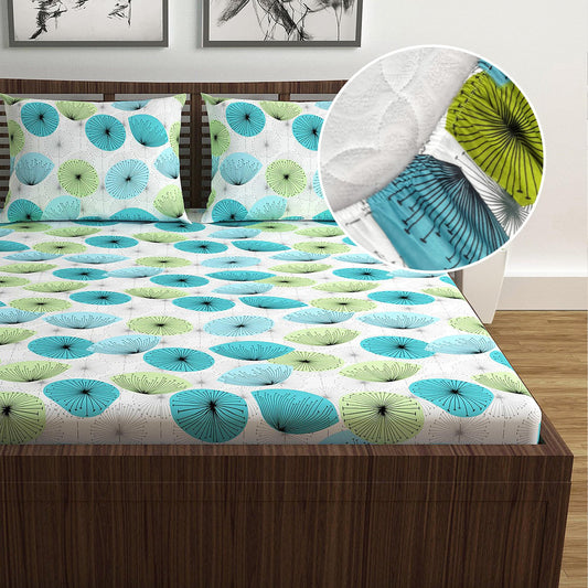 Dandelions Elastic Fitted Double Bed Bedsheet