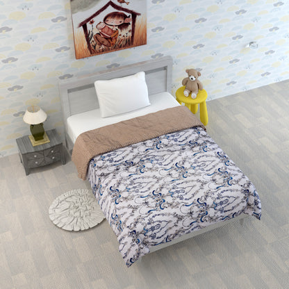Kalamkari Retro Single Bed AC Quilt Comforter for Kids