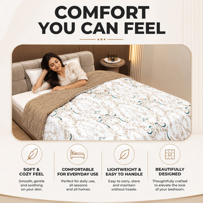 Kalamkari Retro AC Quilt Comforter for Double Bed