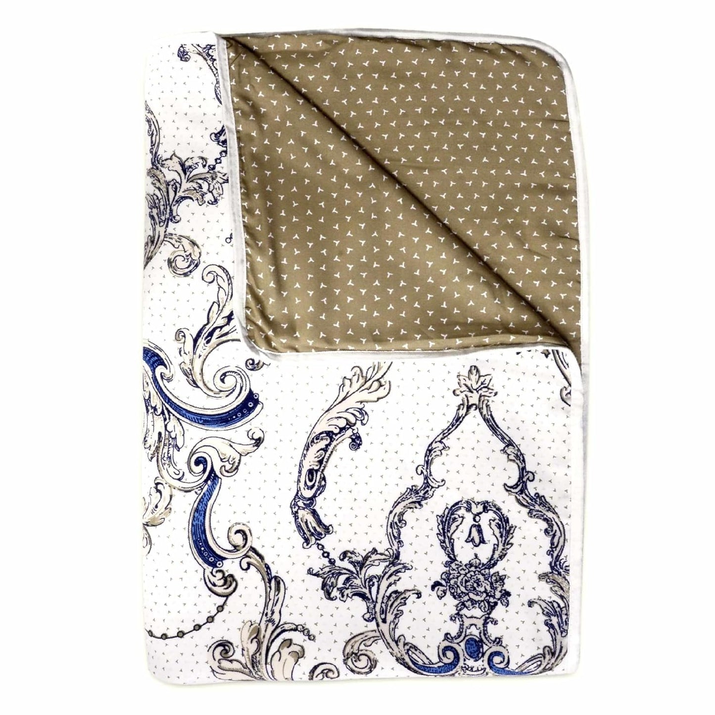 Kalamkari Beige Microfiber Soft Single Bed Dohar