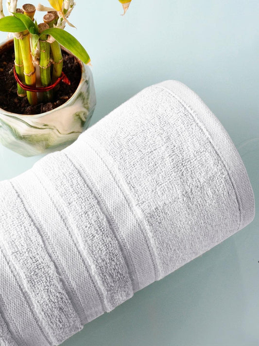 100% Bamboo Cotton 650 GSM Luxurious Bamboo Towel for Bath, White