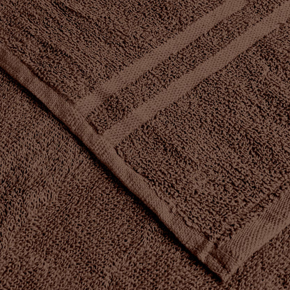 Brown Cotton Set of 3 Bath & Hand Towels Combo (40x60 cm, 30x30 cm)