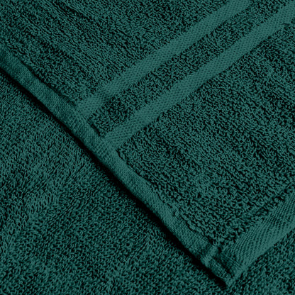 Green Cotton Set of 3 Bath & Hand Towels Combo (40x60 cm, 30x30 cm)