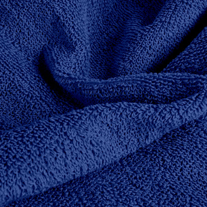 Blue Cotton Set of 3 Bath & Hand Towels Combo (40x60 cm, 30x30 cm)