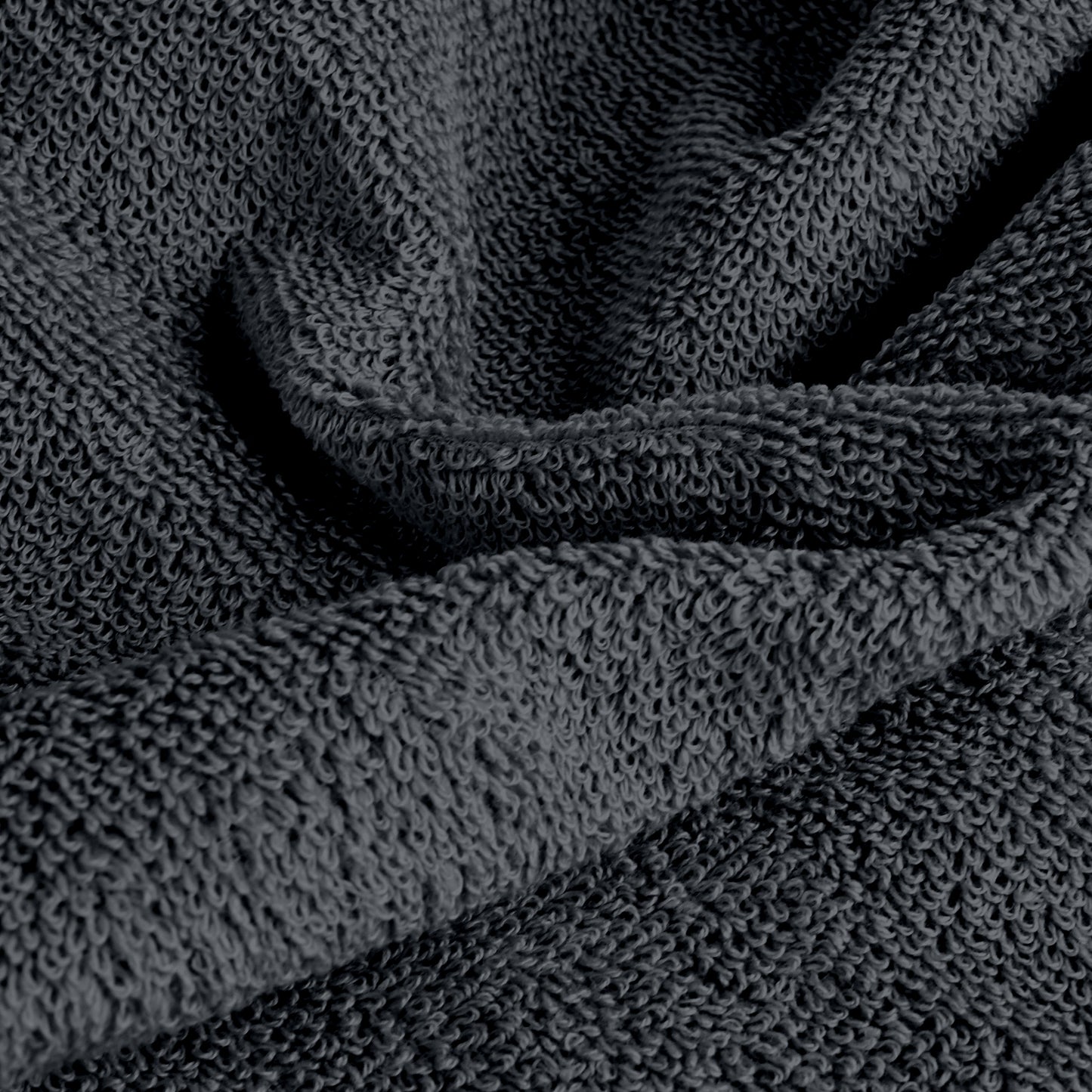 Grey Cotton Set of 3 Bath & Hand Towels Combo (40x60 cm, 30x30 cm)