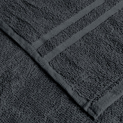 Grey Cotton Set of 3 Bath & Hand Towels Combo (40x60 cm, 30x30 cm)