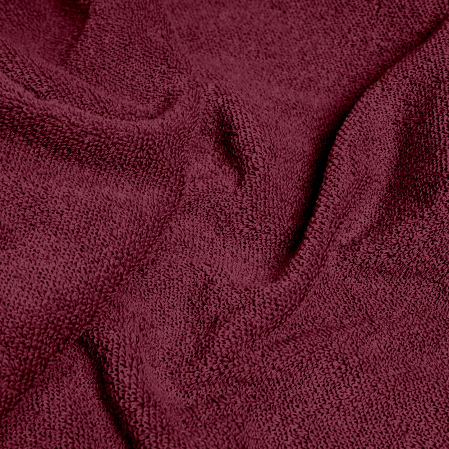 Maroon & Green Cotton Bath Towels Set of 2 (150x75 cm)