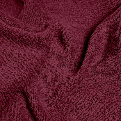 Maroon & Green Cotton Bath Towels Set of 2 (150x75 cm)
