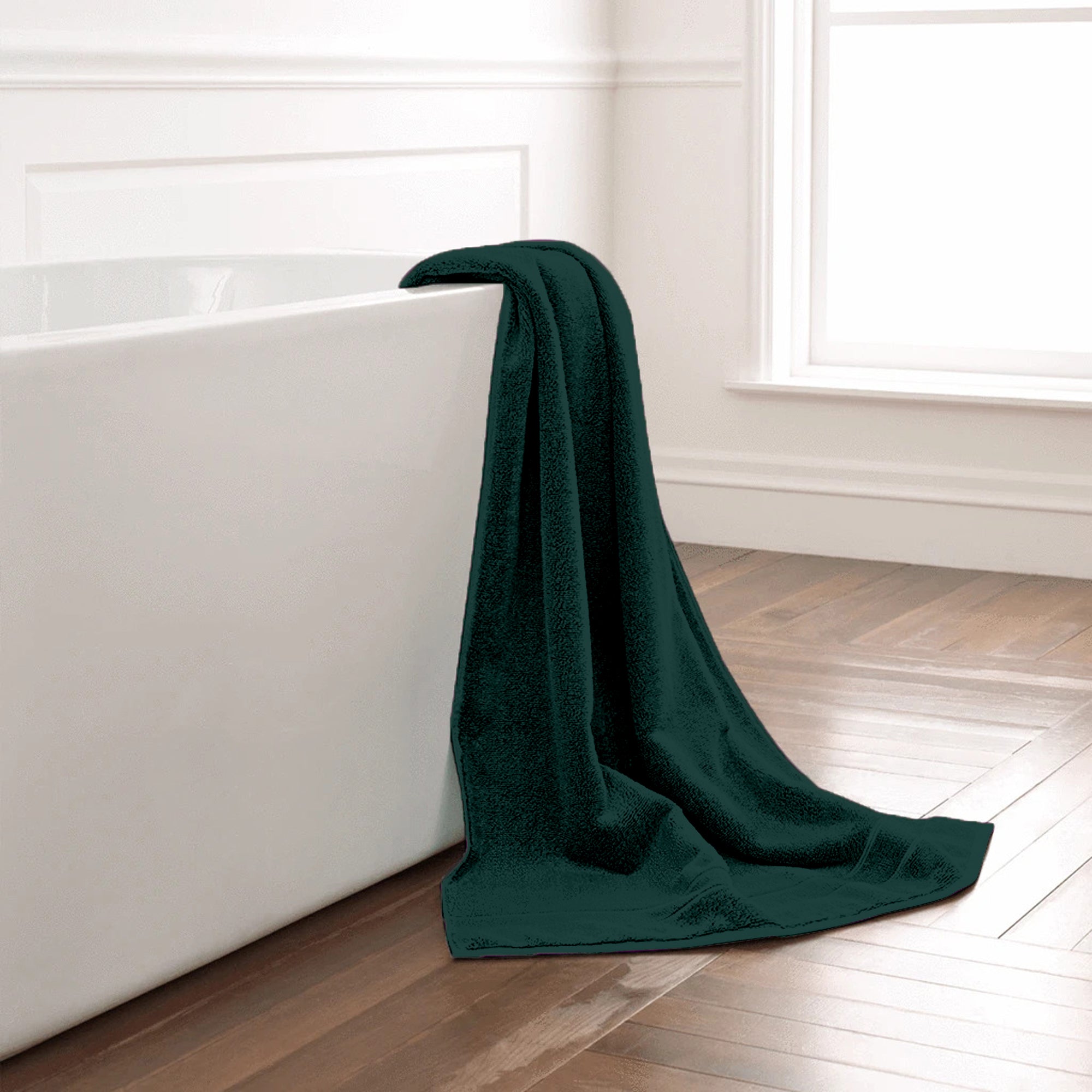 green premium towels