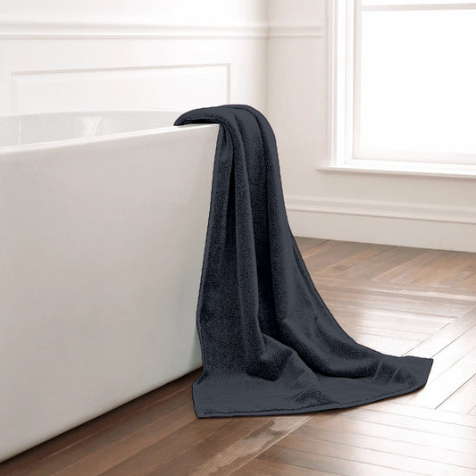 Charcoal Grey Premium Bath Towel 550 GSM Ultra Soft & Highly Absorbent, 75x150