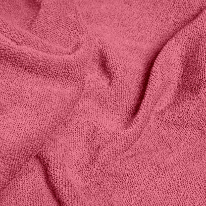 Pink Carnation Solid Cotton 550 GSM Bath Towel Set of 2 | 150 × 75 cm