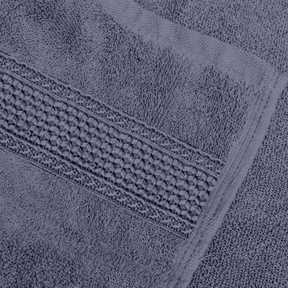 Blue Granite Solid 550 GSM Cotton Bath Towel | 150 × 75 cm