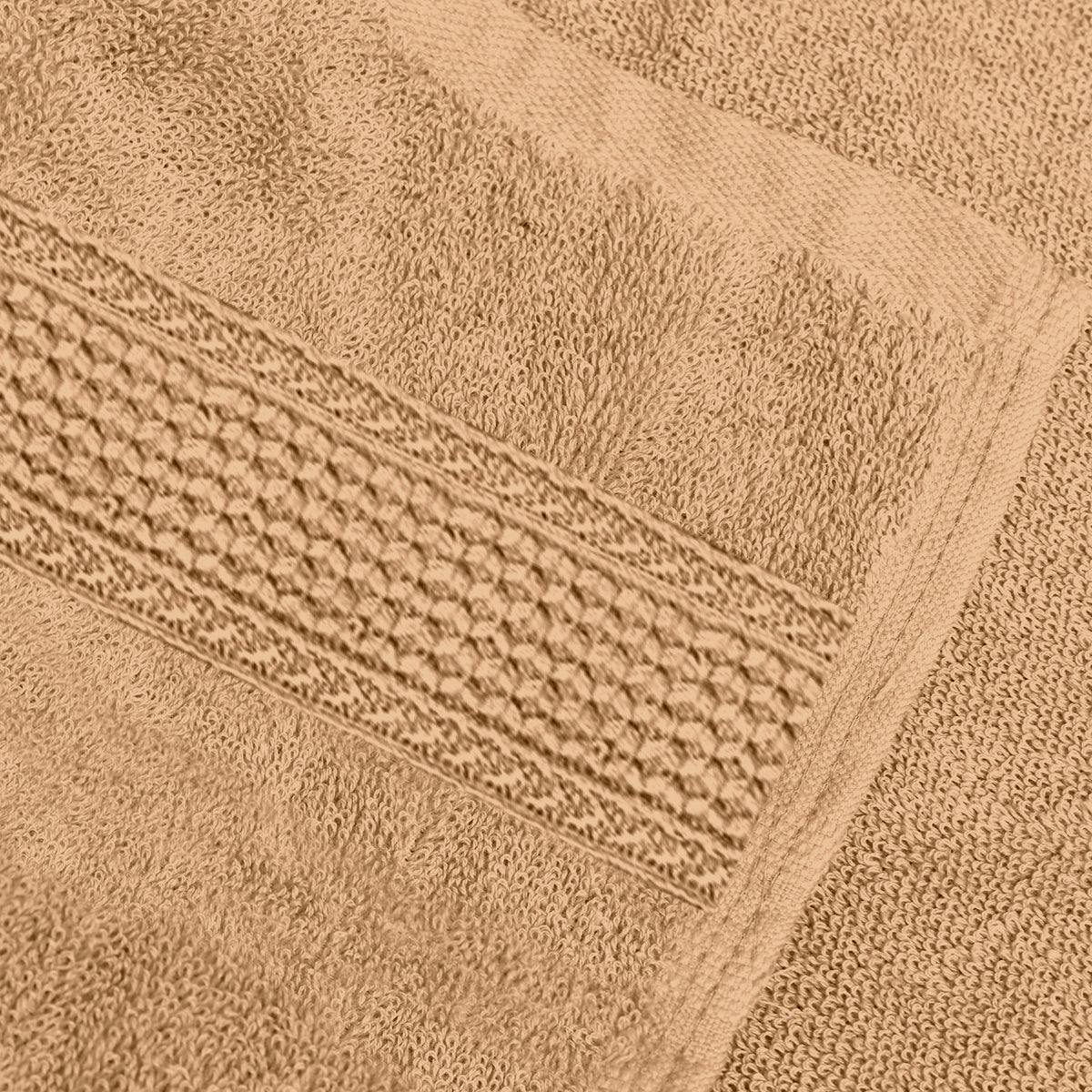Desert Beige Solid 550 GSM Cotton Bath Towel | 150 × 75 cm