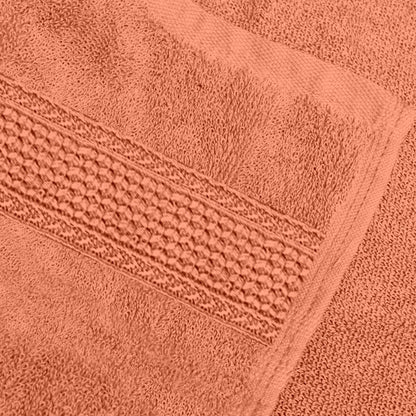 Dusty Orange Solid 550 GSM Cotton Bath Towel | 150 × 75 cm