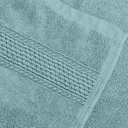 Sea Blue Solid 550 GSM Cotton Bath Towel | 150 × 75 cm