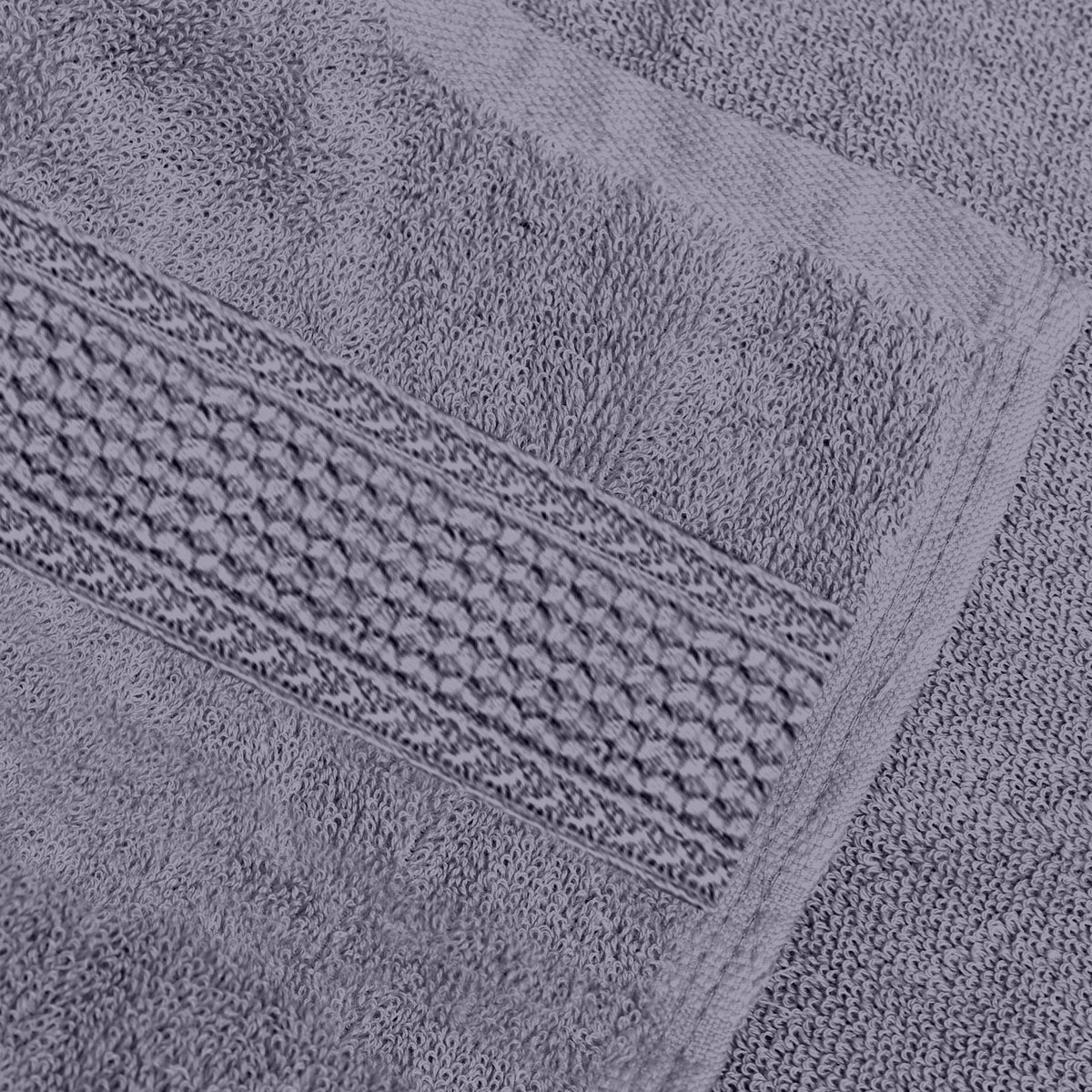 Dapple Grey Solid 550 GSM Cotton Bath Towel | 150 × 75 cm