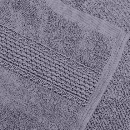Dapple Grey Solid 550 GSM Cotton Bath Towel | 150 × 75 cm