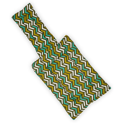 Geometric Green Baby Sleeping Bag & Carry Nest for New Born & Infants (0-4 Months)
