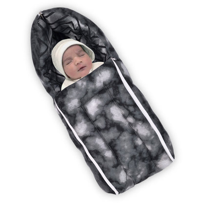 Abstract Gray Baby Sleeping Bag & Carry Nest for New Born & Infants (0-4 Months)