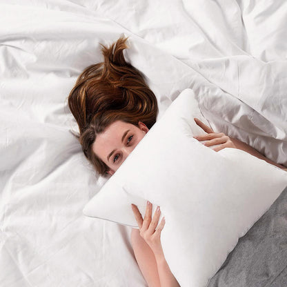 Microfiber Cushion Filler – Soft & Supportive Pillow Insert (Set of 1) - White