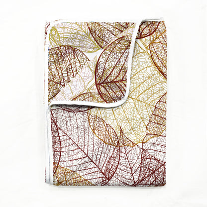 Light Blue Floral Single Bed Dohar – 120 GSM Cotton