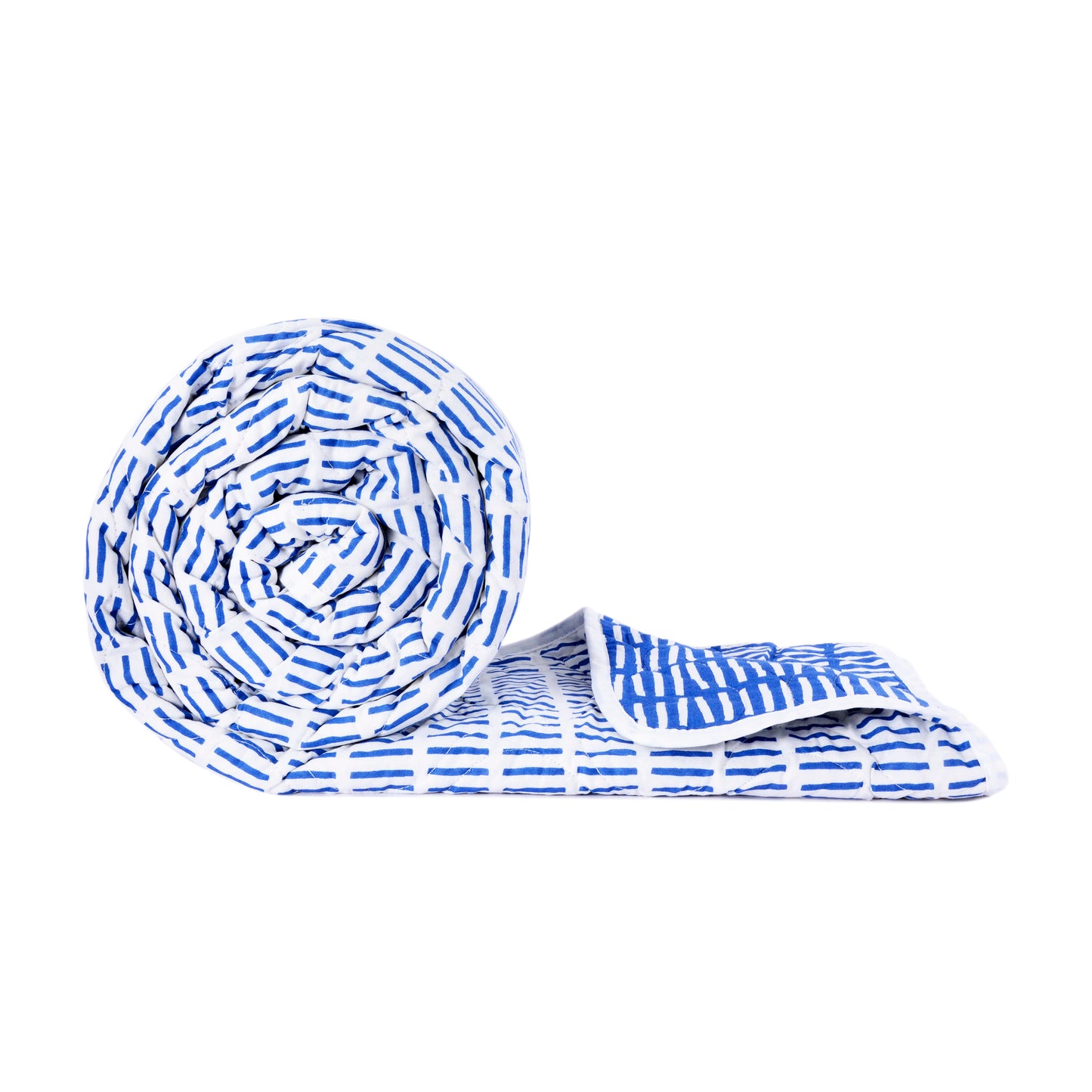 Dash Line Cambric AC Quilt Comforter for Single Bed